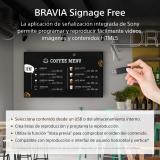 Sony - FW-55EZ20L pantalla de señalización Pantalla plana para señalización digital 139,7 cm (55") LED Wifi 350 cd / m² 4K Ultra
