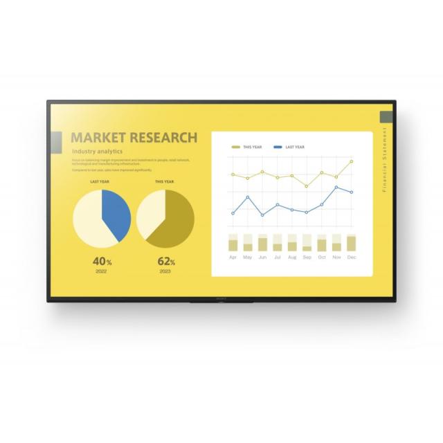 Sony - FW-55EZ20L pantalla de señalización Pantalla plana para señalización digital 139,7 cm (55") LED Wifi 350 cd / m² 4K Ultra