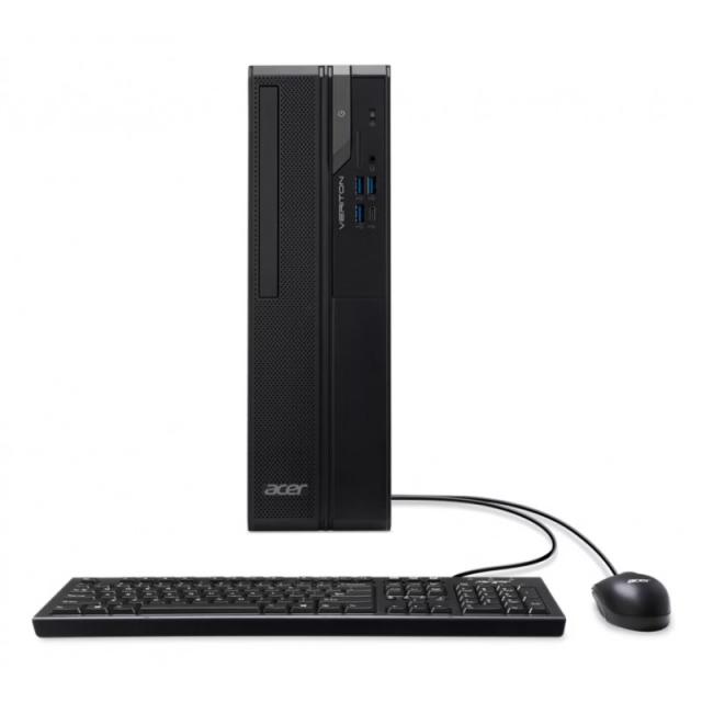 Acer - Veriton 2000 Compact Tower Intel® Core™ i3 i3-14100 8 GB DDR5-SDRAM 256 GB SSD Windows 11 Pro Mini Tower PC Negro