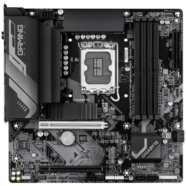 GIGABYTE - B760M GAMING X WIFI6E GEN5 Placa Base – Compatible con procesadores Intel Core 14ª generación, VRM de 8+1+1 fases, ha