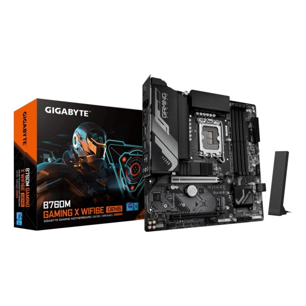 GIGABYTE - B760M GAMING X WIFI6E GEN5 Placa Base – Compatible con procesadores Intel Core 14ª generación, VRM de 8+1+1 fases, ha