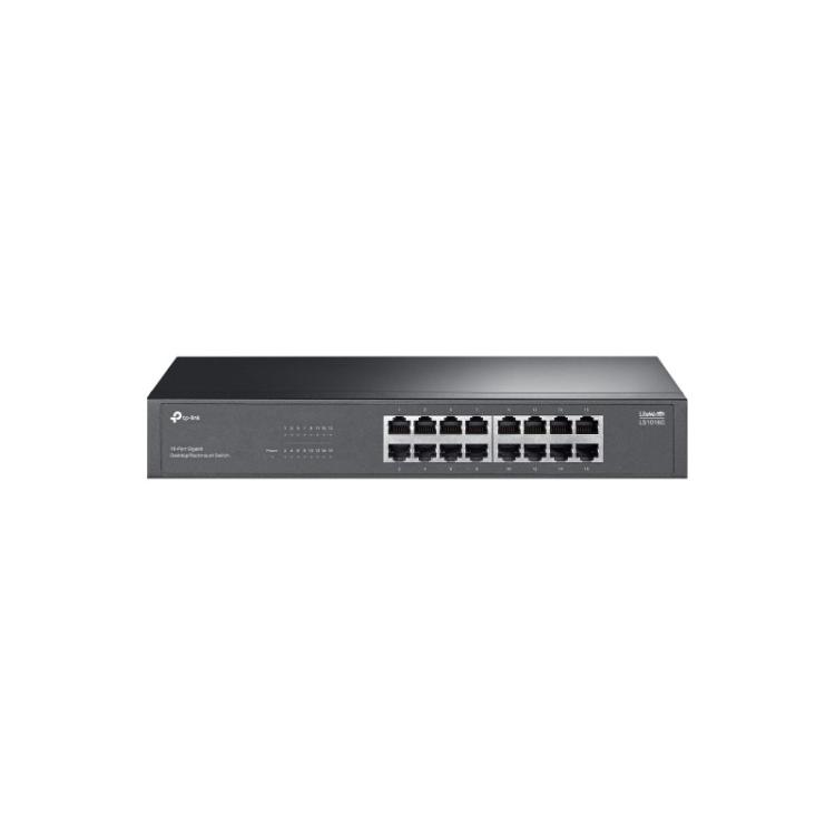TP-Link - LS1016G switch No administrado Gigabit Ethernet (10/100/1000) Negro
