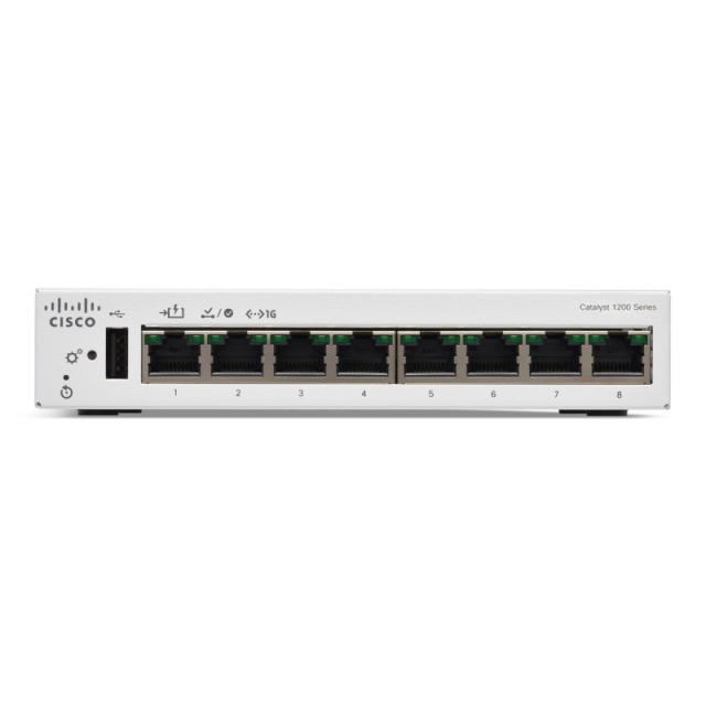 Cisco - C1200-8T-D switch Gestionado L2/L3 Gigabit Ethernet (10/100/1000) Blanco