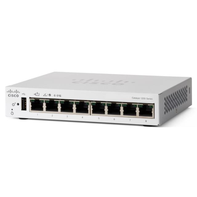 Cisco - C1200-8T-D switch Gestionado L2/L3 Gigabit Ethernet (10/100/1000) Blanco
