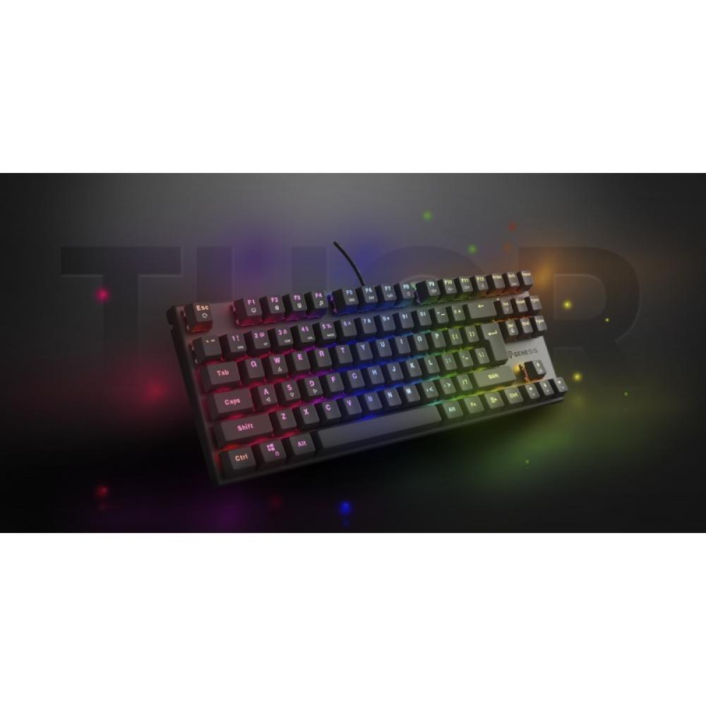 GENESIS - Thor 303 TKL teclado Juego USB QWERTY Español Negro