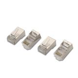 AISENS - A138-0293 conector RJ-45 Acero inoxidable, Transparente