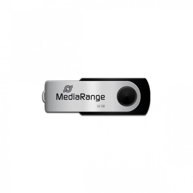 MediaRange - MR911 unidad flash USB 32 GB USB Type-A / Micro-USB 2.0 Negro, Plata