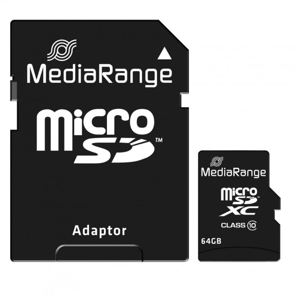 MediaRange - MR955 memoria flash 64 GB MicroSDXC Clase 10