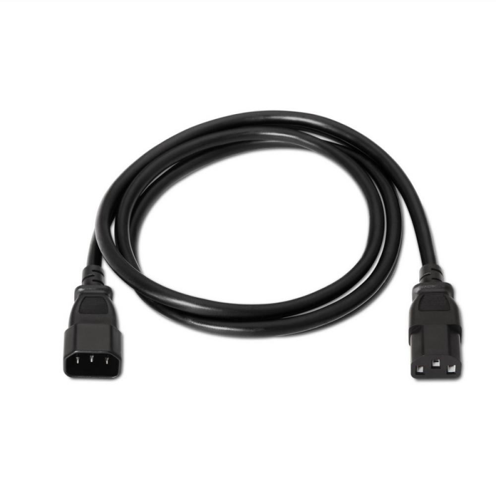 AISENS - A132-0171 cable de transmisión Negro 1,5 m C13 acoplador C14 acoplador
