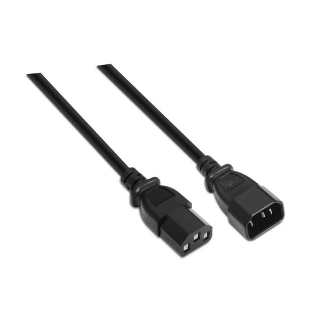 AISENS - A132-0171 cable de transmisión Negro 1,5 m C13 acoplador C14 acoplador
