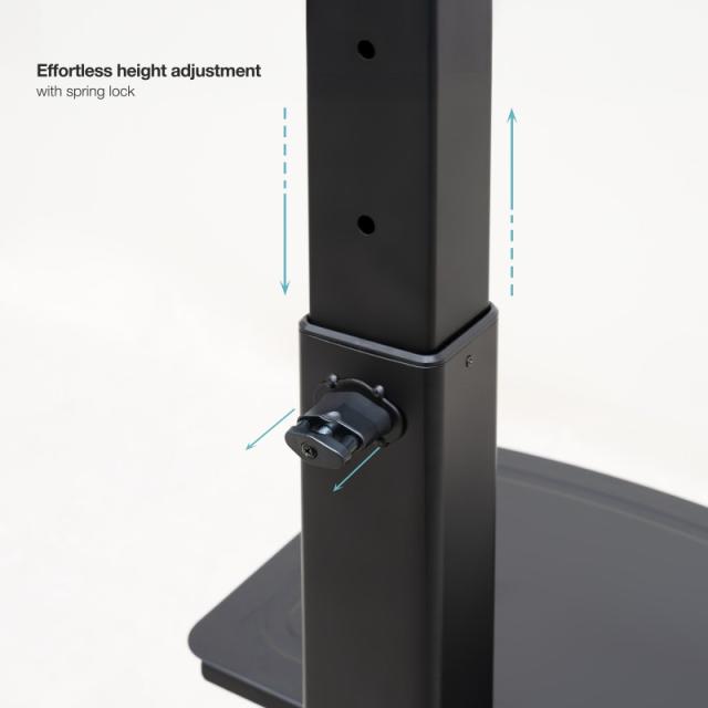 TooQ - Soporte Elevador Multiusos para Monitor/Portátil, Negro - FS2284M-B