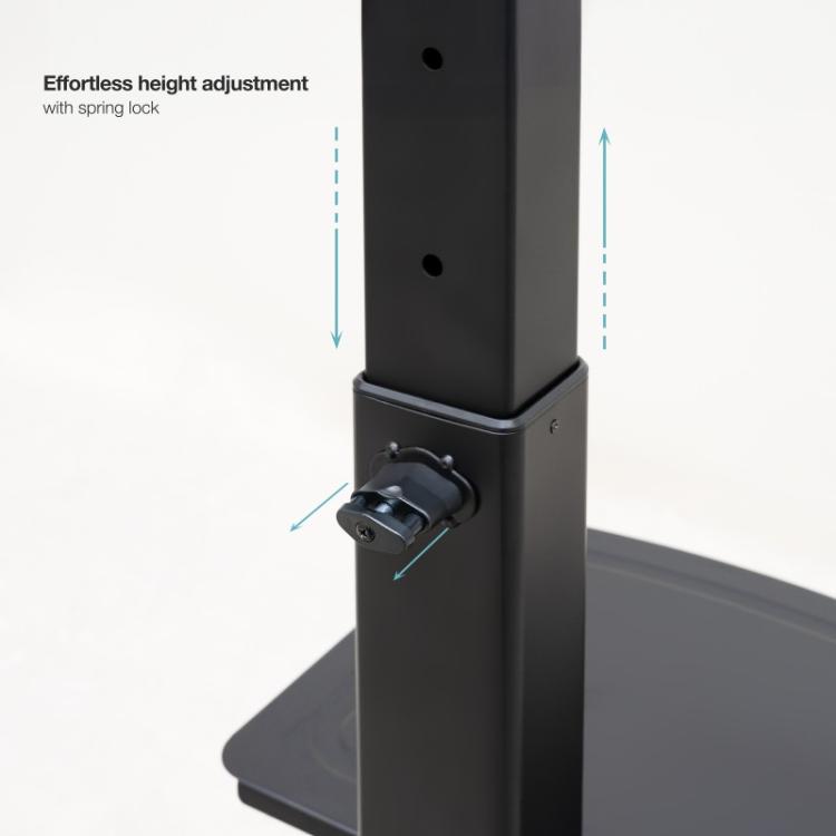 TooQ - Soporte Elevador Multiusos para Monitor/Portátil, Negro - FS2284M-B