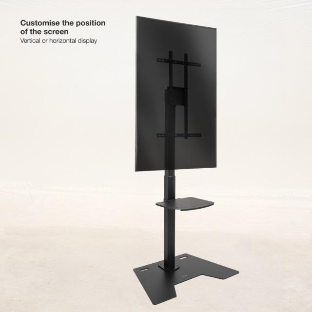 TooQ - Soporte Elevador Multiusos para Monitor/Portátil, Negro - FS2284M-B