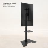 TooQ - Soporte Elevador Multiusos para Monitor/Portátil, Negro - FS2284M-B