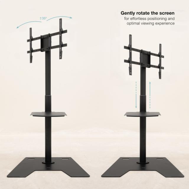 TooQ - Soporte Elevador Multiusos para Monitor/Portátil, Negro - FS2284M-B