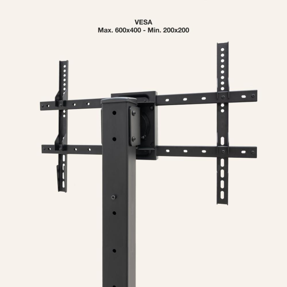 TooQ - Soporte Elevador Multiusos para Monitor/Portátil, Negro - FS2284M-B