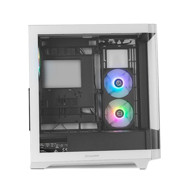 NOX - Hummer ETHER Midi Tower Negro, Blanco