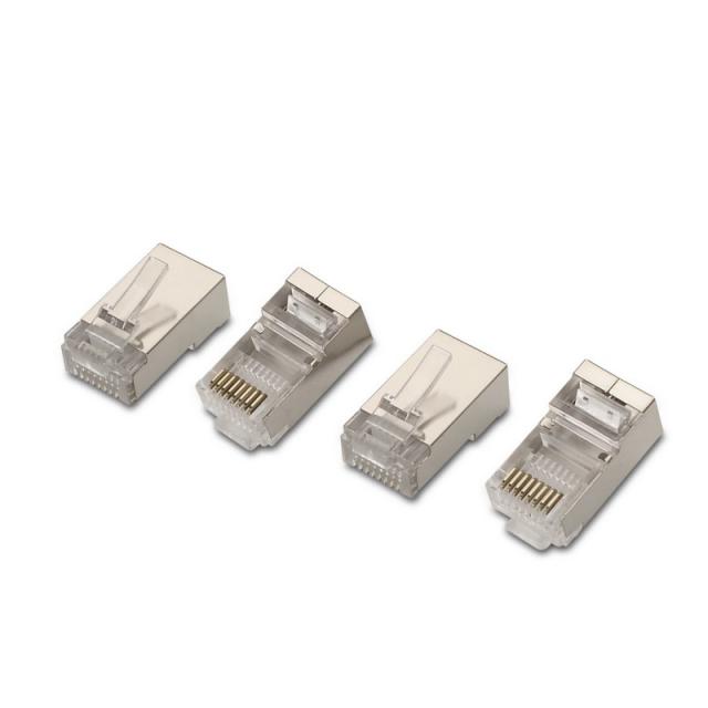 AISENS - A139-0298 conector RJ-45 Acero inoxidable, Transparente