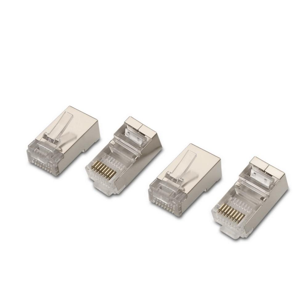 AISENS - A139-0298 conector RJ-45 Acero inoxidable, Transparente