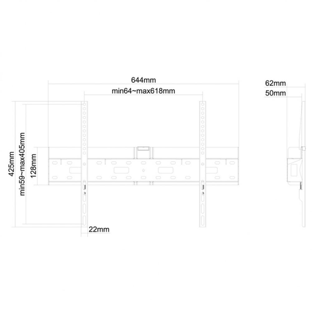 Neomounts - LFD-W1640MP Soporte de pared para TV 37-75" - fijo