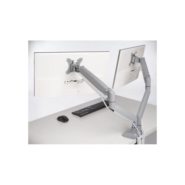 Kensington - Brazo SmartFit de altura ajustable con un toque para dos monitores