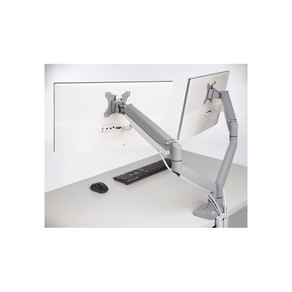 Kensington - Brazo SmartFit de altura ajustable con un toque para dos monitores