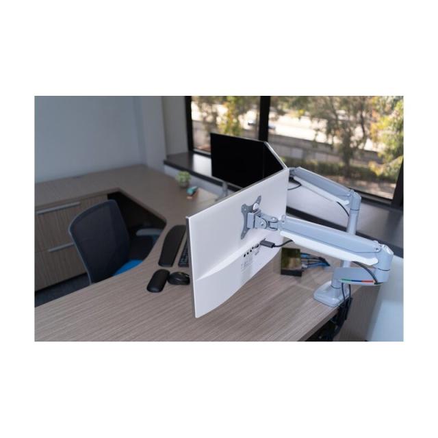 Kensington - Brazo SmartFit de altura ajustable con un toque para dos monitores