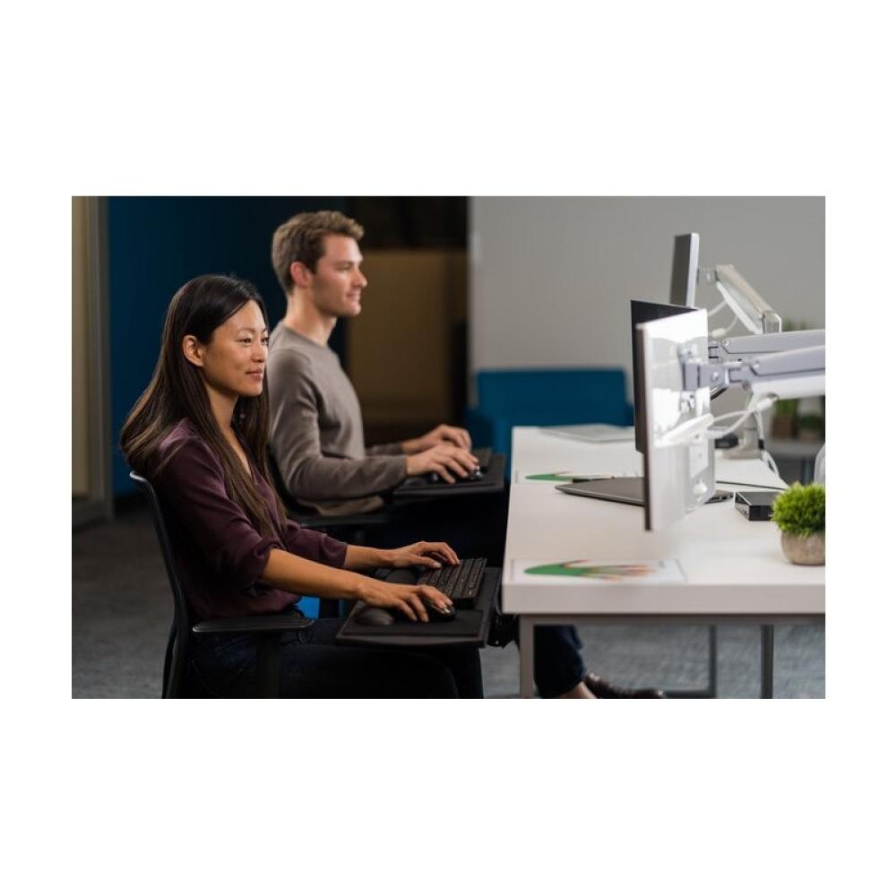 Kensington - Brazo SmartFit de altura ajustable con un toque para dos monitores