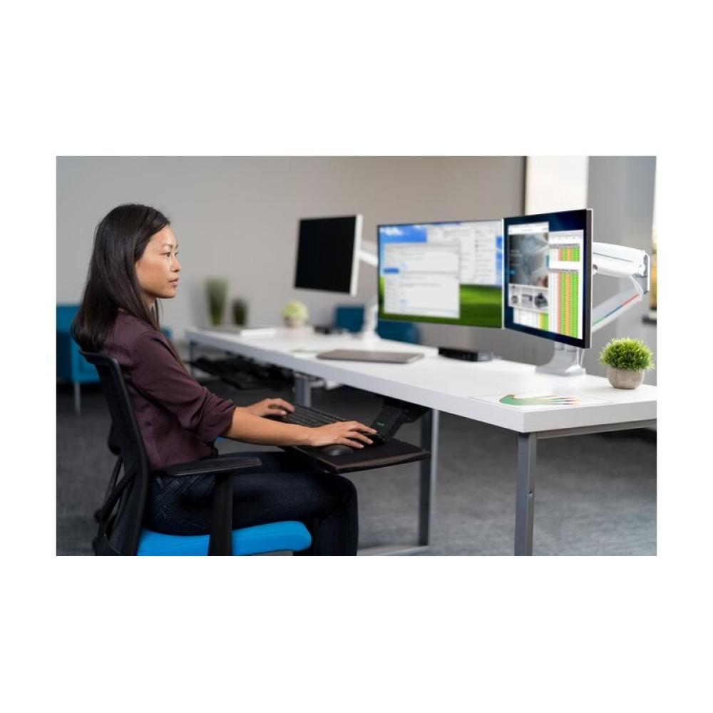 Kensington - Brazo SmartFit de altura ajustable con un toque para dos monitores