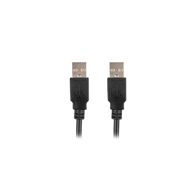Lanberg - CA-USBA-20CU-0010-BK cable USB USB 2.0 1 m Negro