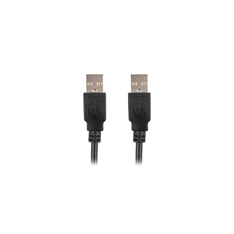 Lanberg - CA-USBA-20CU-0010-BK cable USB USB 2.0 1 m Negro