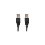 Lanberg - CA-USBA-20CU-0010-BK cable USB USB 2.0 1 m Negro