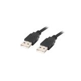Lanberg - CA-USBA-20CU-0010-BK cable USB USB 2.0 1 m Negro
