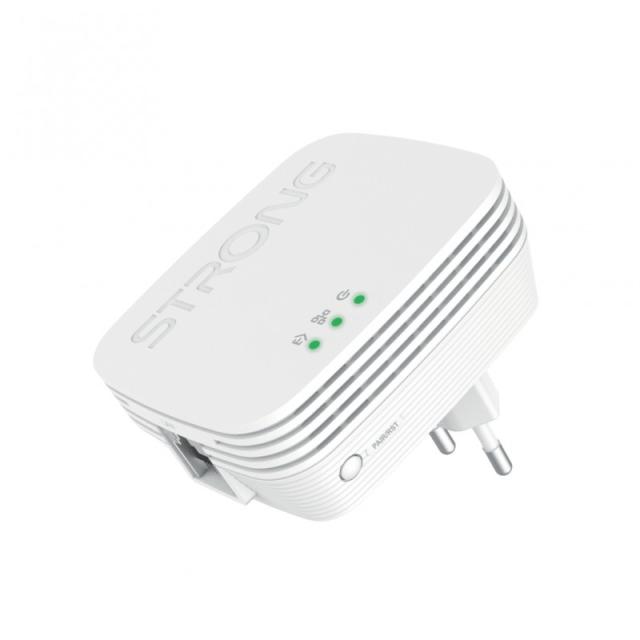 Strong - POWERLWF600DUOMINI adaptador de red PowerLine 600 Mbit/s Ethernet Wifi Blanco 2 pieza(s)
