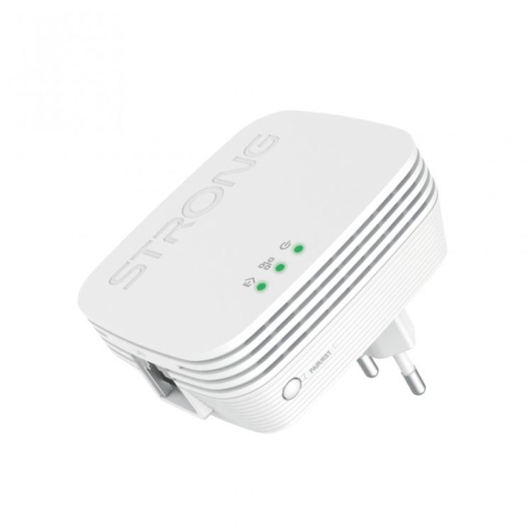 Strong - POWERLWF600DUOMINI adaptador de red PowerLine 600 Mbit/s Ethernet Wifi Blanco 2 pieza(s)