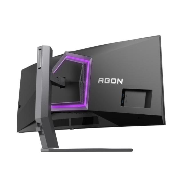 AOC - AGON PRO AG346UCD pantalla para PC 86,4 cm (34") 3440 x 1440 Pixeles Wide Quad HD QD-OLED Negro, Gris