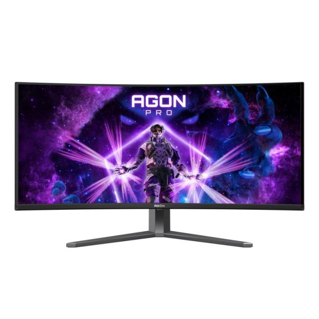 AOC - AGON PRO AG346UCD pantalla para PC 86,4 cm (34") 3440 x 1440 Pixeles Wide Quad HD QD-OLED Negro, Gris