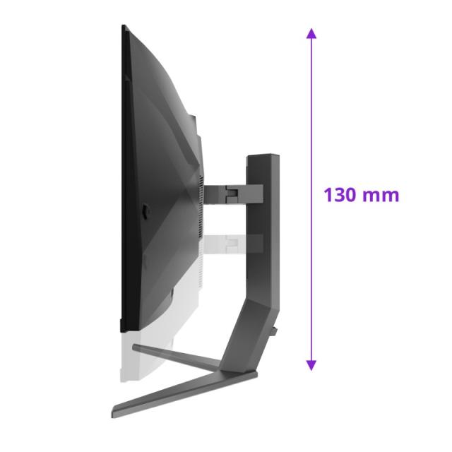 AOC - AGON PRO AG346UCD pantalla para PC 86,4 cm (34") 3440 x 1440 Pixeles Wide Quad HD QD-OLED Negro, Gris