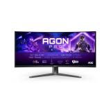 AOC - AGON PRO AG346UCD pantalla para PC 86,4 cm (34") 3440 x 1440 Pixeles Wide Quad HD QD-OLED Negro, Gris