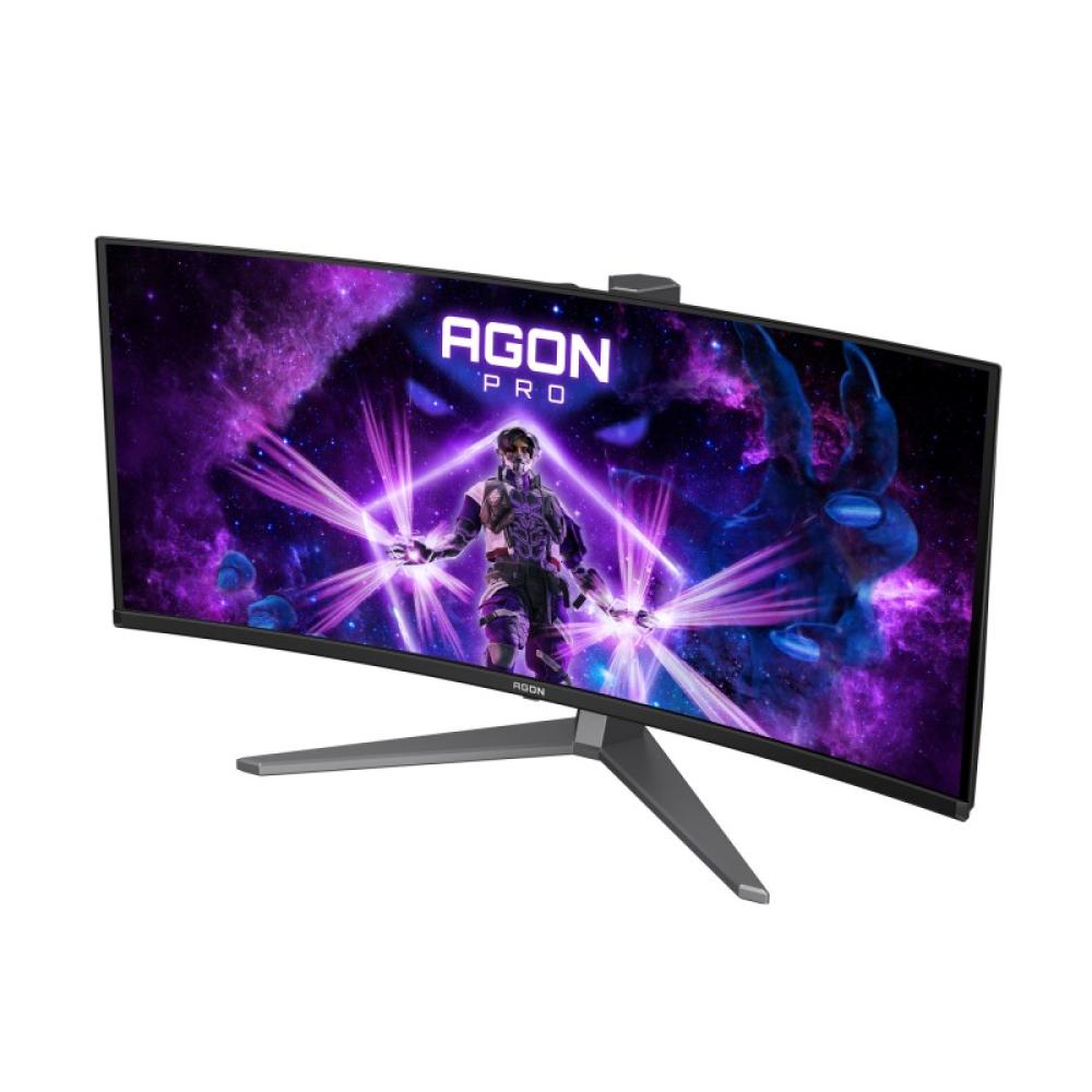 AOC - AGON PRO AG346UCD pantalla para PC 86,4 cm (34") 3440 x 1440 Pixeles Wide Quad HD QD-OLED Negro, Gris