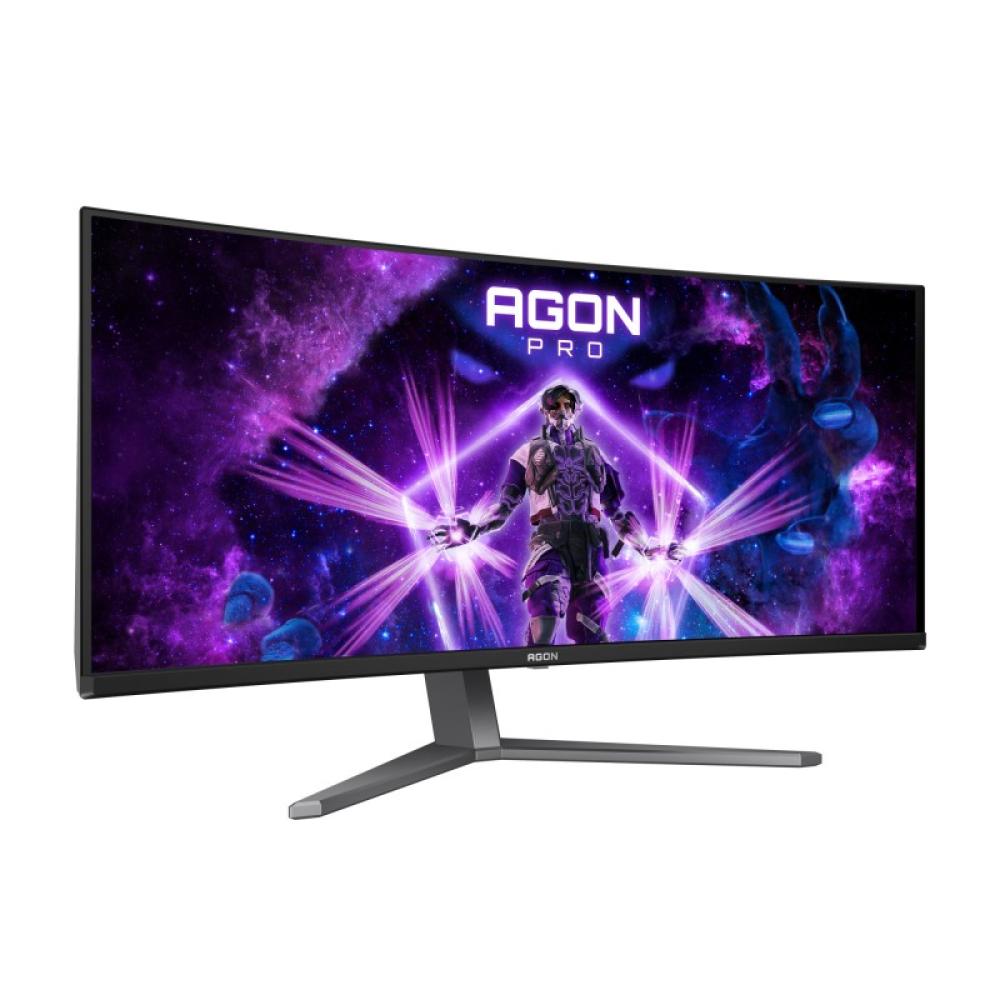 AOC - AGON PRO AG346UCD pantalla para PC 86,4 cm (34") 3440 x 1440 Pixeles Wide Quad HD QD-OLED Negro, Gris