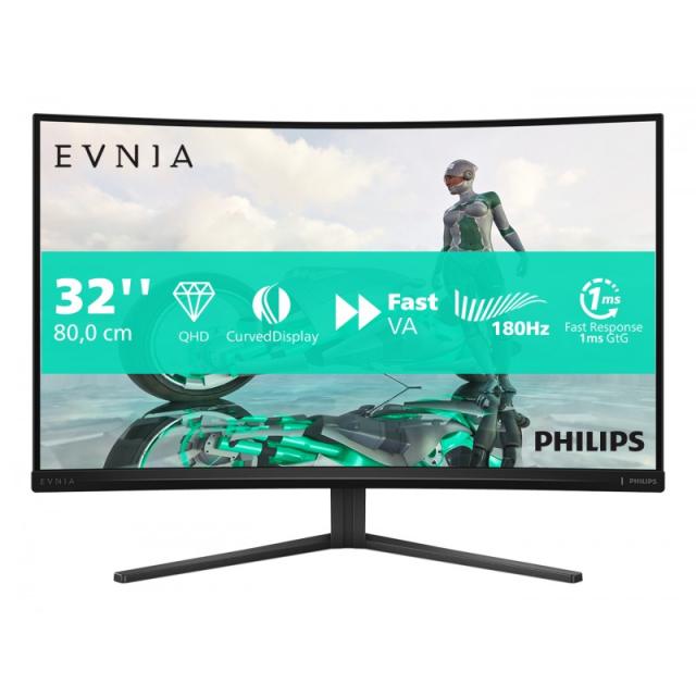 Philips - Evnia 32M2C3500L/00 pantalla para PC 80 cm (31.5") 2560 x 1440 Pixeles Quad HD LCD Negro