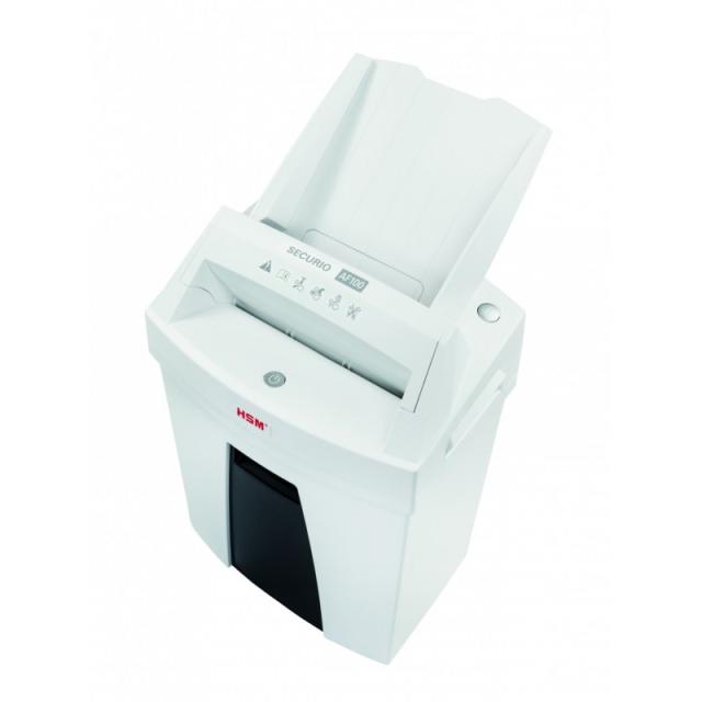 HSM - Securio AF100 triturador de papel Corte en partículas 60 dB 22,5 cm Negro, Blanco