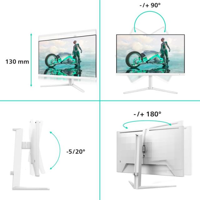 Philips - Evnia 27M2N3501PA/00 pantalla para PC 68,6 cm (27") 2560 x 1440 Pixeles Quad HD LCD Blanco