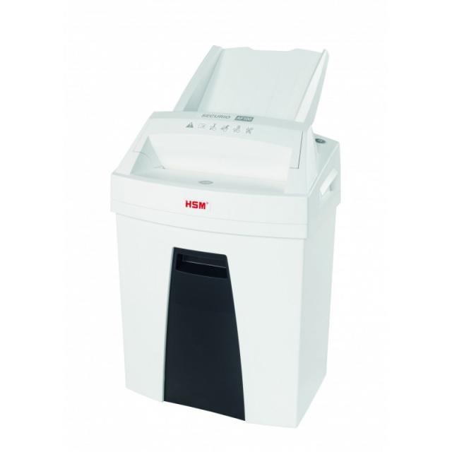 HSM - Securio AF100 triturador de papel Corte en partículas 60 dB 22,5 cm Negro, Blanco