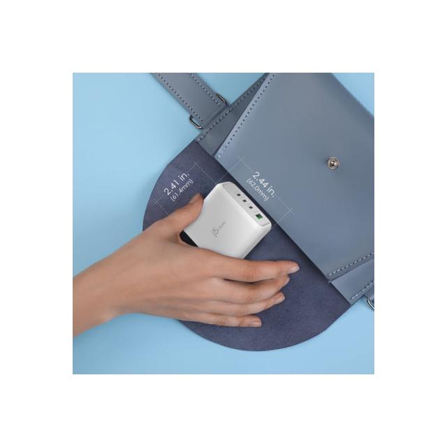 j5create - Cargador USB-C® GaN de 70W y 4 puertos