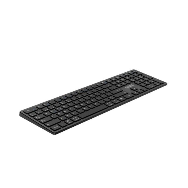 Nilox - PRO WIRELESS BLACK ESPANOL teclado Hogar / Oficina USB + Bluetooth QWERTY Español Negro