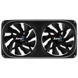 Aerocool - ASTRO24 Doble Ventilador PC 12cm ARGB LED Soporte Antivibración Negro