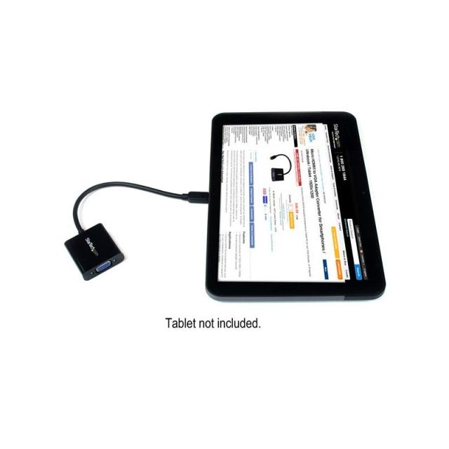 StarTech.com - Adaptador Conversor Micro HDMI a VGA para Smartphones / Ultrabooks / Tabletas - 1920x1080
