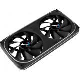 Aerocool - ASTRO24 Doble Ventilador PC 12cm ARGB LED Soporte Antivibración Negro